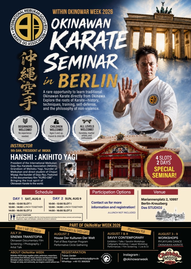 Okinawan Karate Seminar in Berlin — event poster